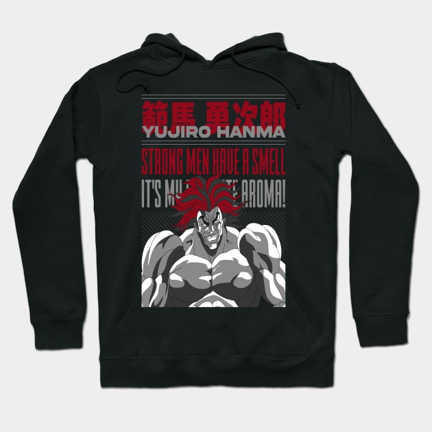 Yujiro Anime fanart Hoodie by Planet of Tees